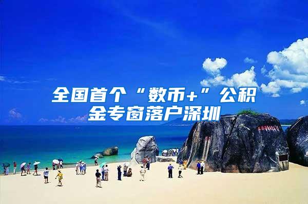 全国首个“数币+”公积金专窗落户深圳