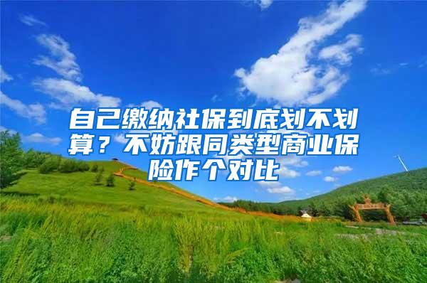 自己缴纳社保到底划不划算？不妨跟同类型商业保险作个对比