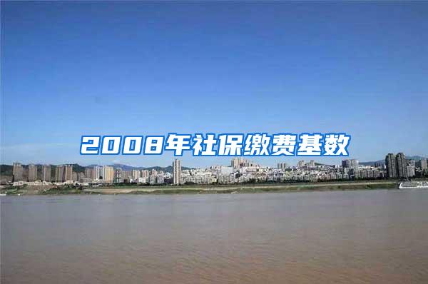 2008年社保缴费基数