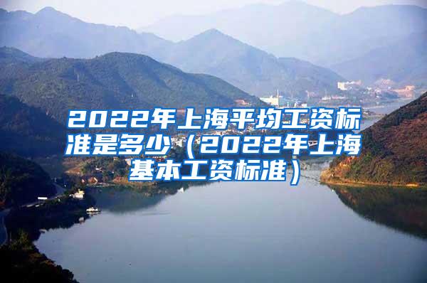 2022年上海平均工资标准是多少（2022年上海基本工资标准）