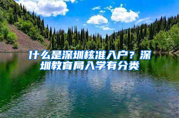 什么是深圳核准入户？深圳教育局入学有分类