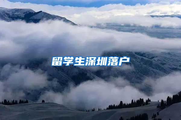 留学生深圳落户