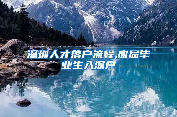 深圳人才落户流程,应届毕业生入深户