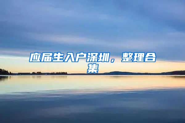 应届生入户深圳，整理合集