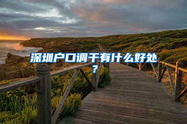 深圳户口调干有什么好处？