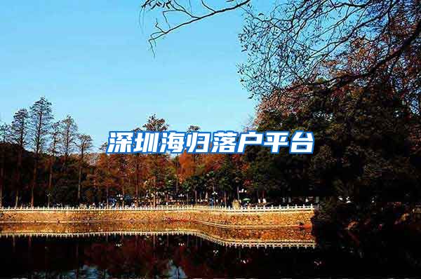 深圳海归落户平台