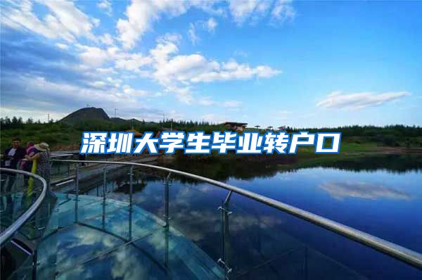 深圳大学生毕业转户口